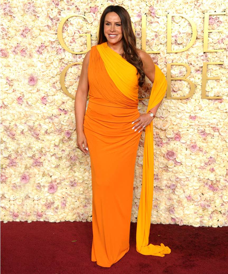 Karla Sofia Gascon Hairstyle With Curls - Golden Globe Awards 2025 - view from the side