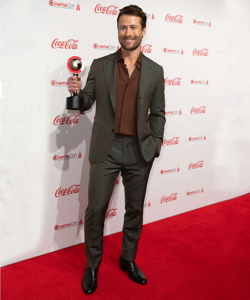 Glen Powell Easy-Going Hairstyle - view from the side