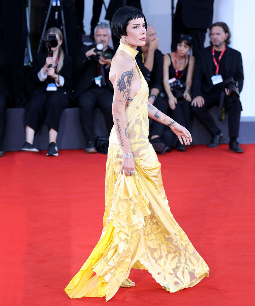 Halsey Edgy Pixie Hair Cut - view from the side