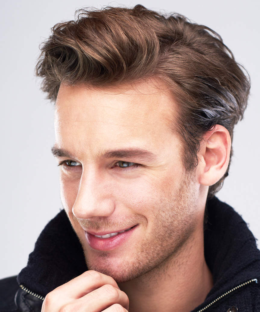 Short Sleek Hairstyle With Height - view from the side