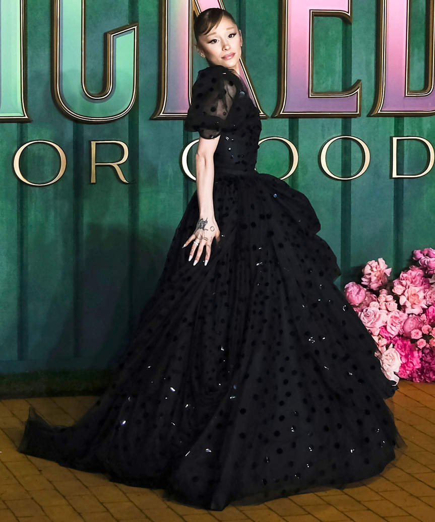 Ariana Grande Sleek Updo Hairstyle - view from the side