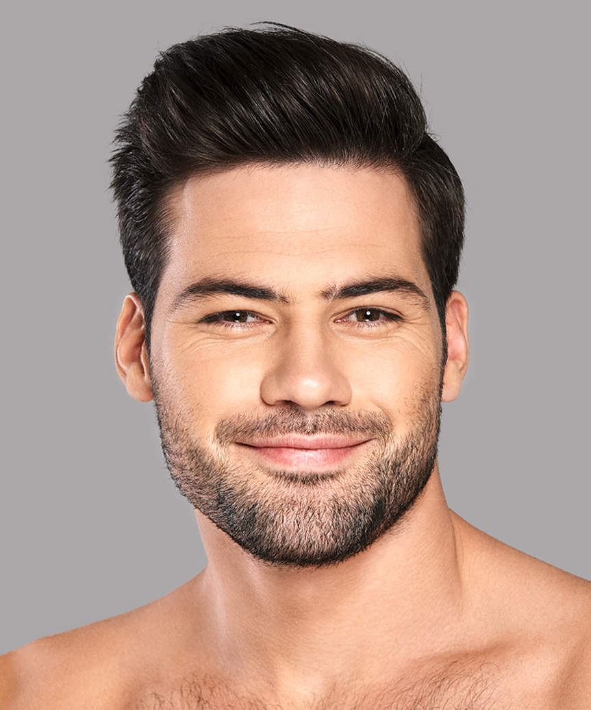 Short Stylish Male Hairstyle With Height - view from the side