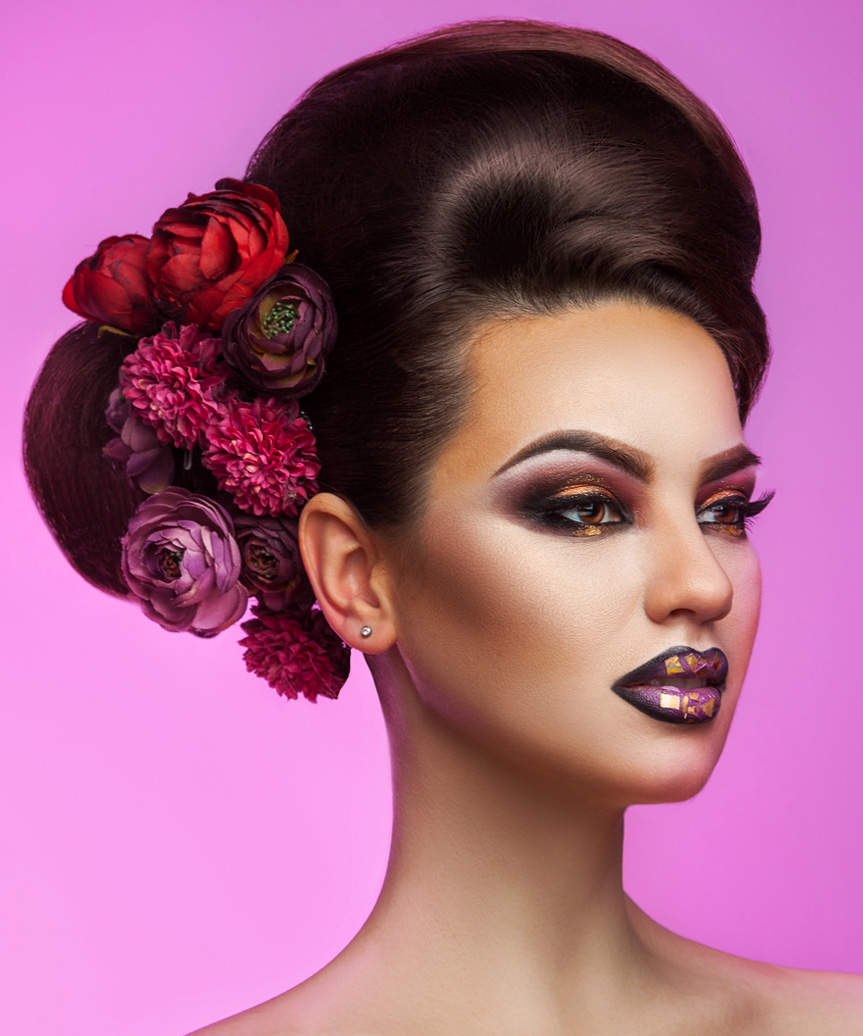 Modern Fashion-Forward Updo Hairstyle - view from the side