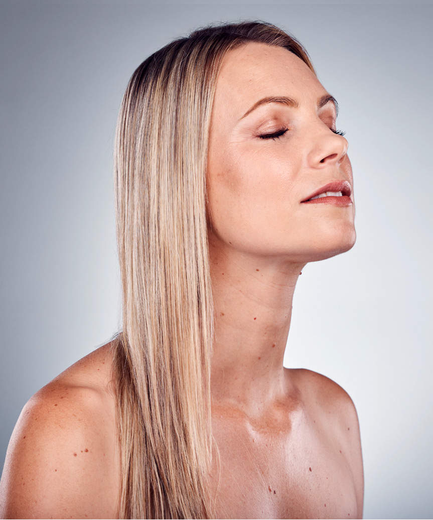 Classic Face-Framing Sleek Hairstyle - view from the side