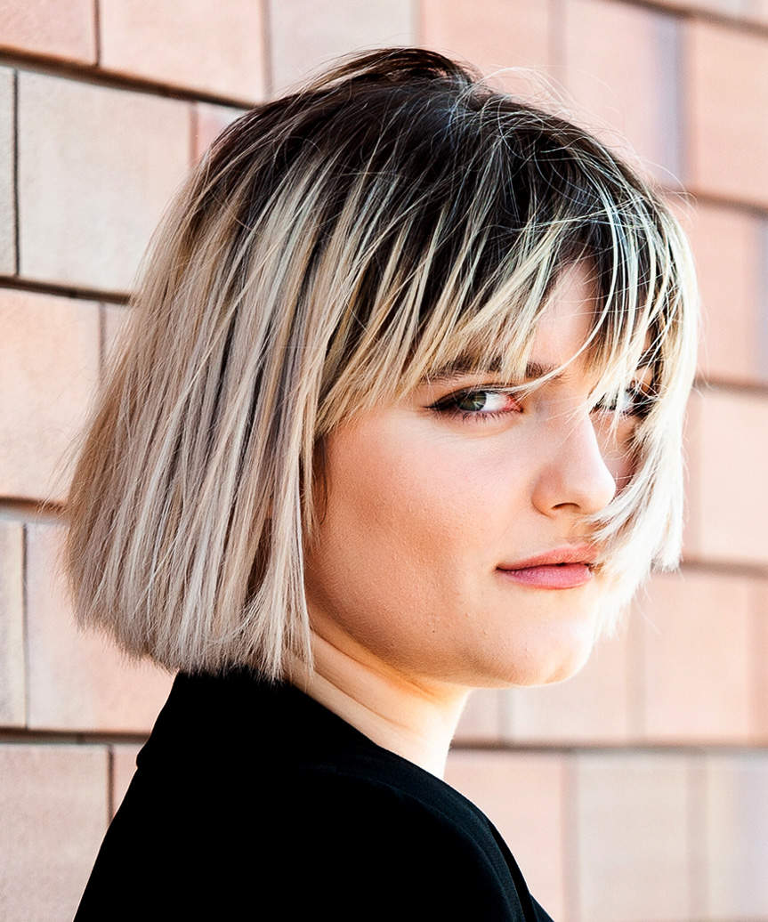 Timeless Short Blunt Cut Bob - view from the side