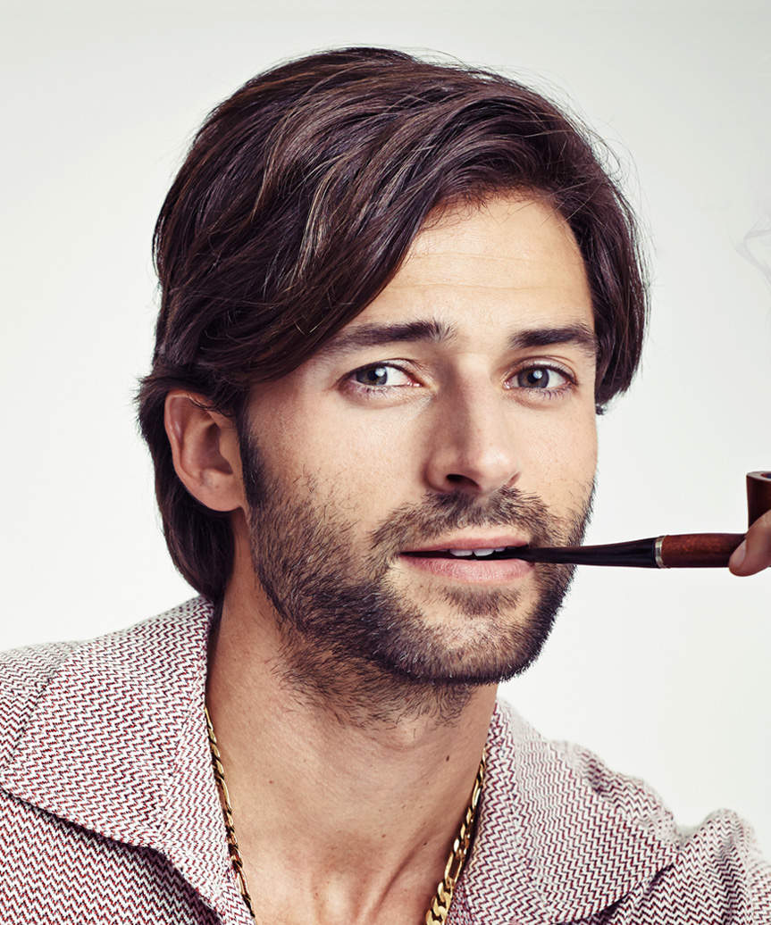 Modern Medium-Length Hairstyle With Natural Volume For Men - view from the side