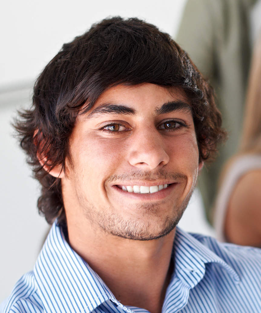 Shaggy Mop Top For Men - view from the side