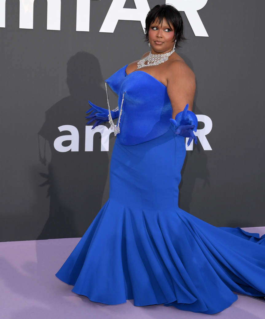 Lizzo Shaggy Pixie Cut - view from the side