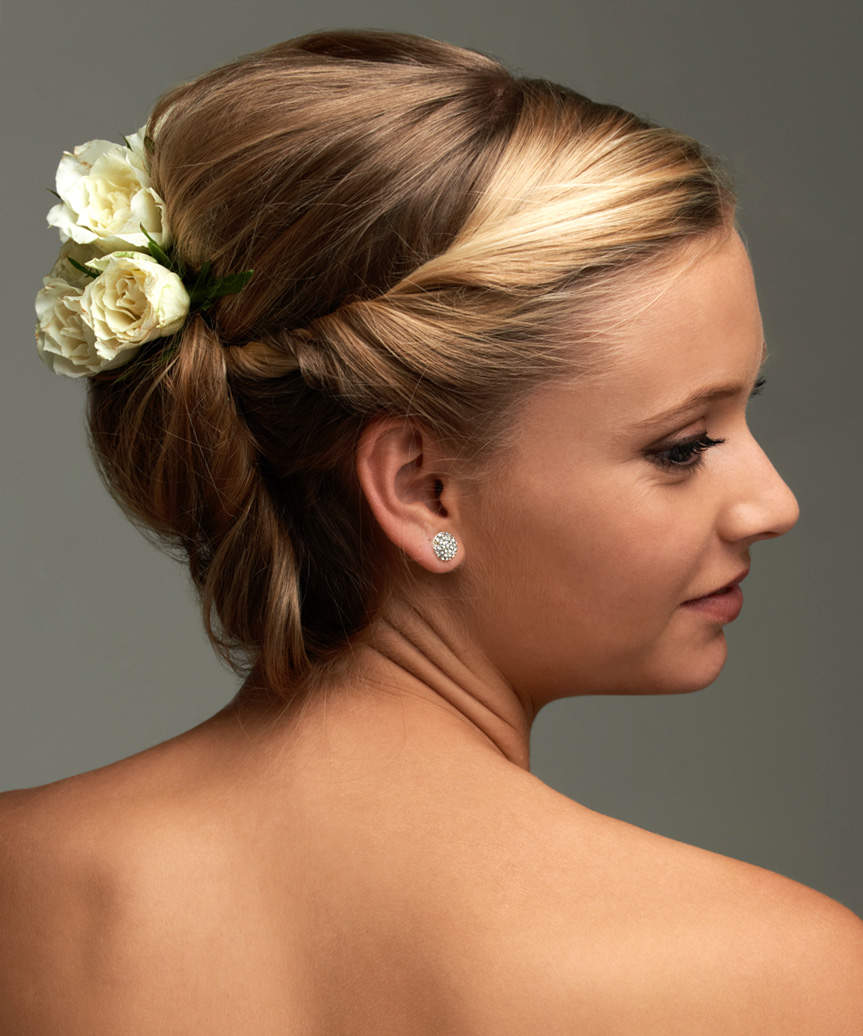 Updo Hairstyle - view from the side