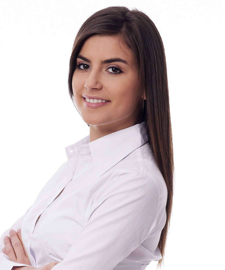 Sleek Contemporary Medium-Length Hairstyle - view from the side