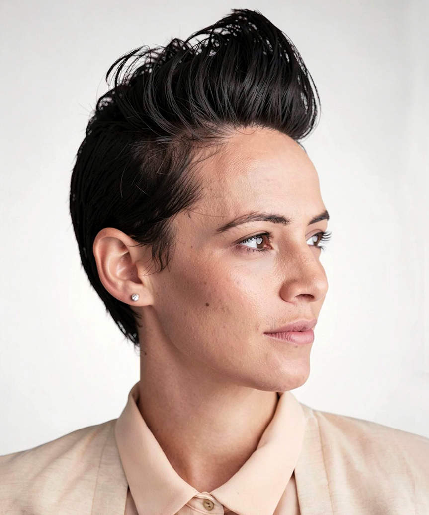 Short Hairstyle - view from the side