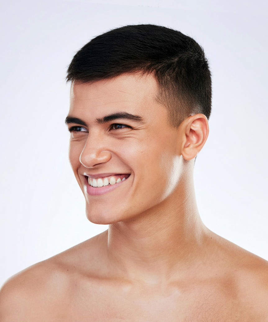 Buzz Cut For Men - view from the side