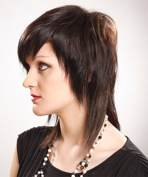  Hairstyle With Textured Layers And Flair - side on view