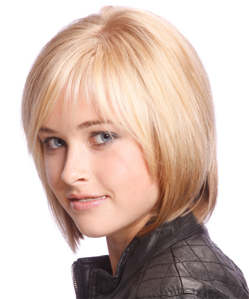 Medium length blonde Bob Hairstyle