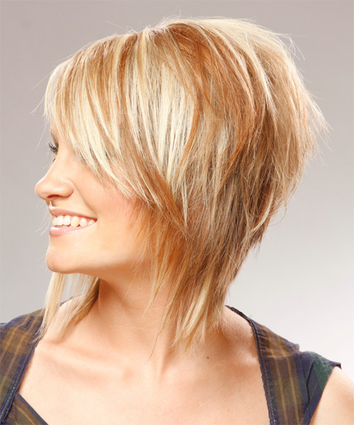Straight   Light Blonde - side on view