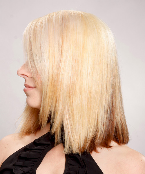 Straight   Light Blonde - side on view