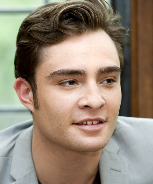 Ed Westwick Short Straight    Brunette - side on view