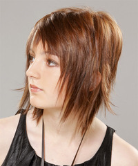 Medium Hairstyle - Straight Alternative - Medium Brunette ...