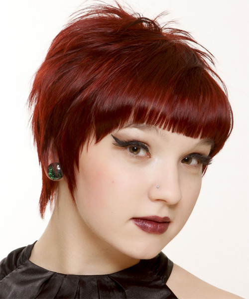 Short red hair