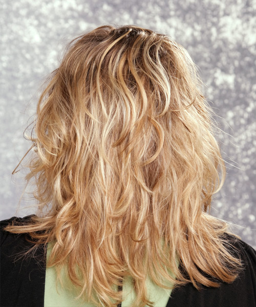 Wavy    Blonde - side on view