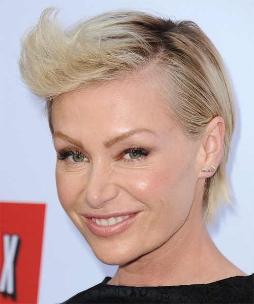 Portia De Rossi Short Straight   Light Blonde - side on view