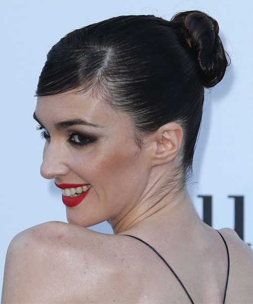 Paz Vega Straight Formal Updo Hairstyle