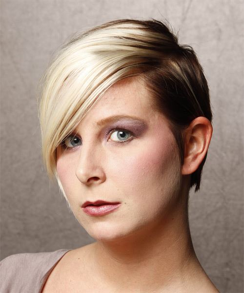  Head Contouring Two Tone Hairstyle - side on view