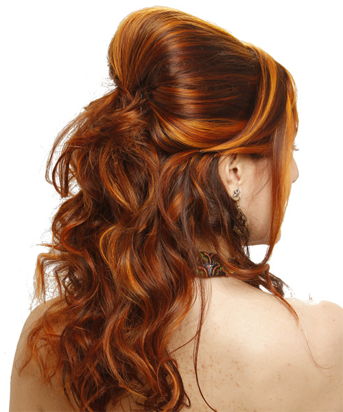 Elegant Half Up Bun in Ginger