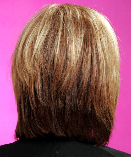 straight layered hairstyles back view