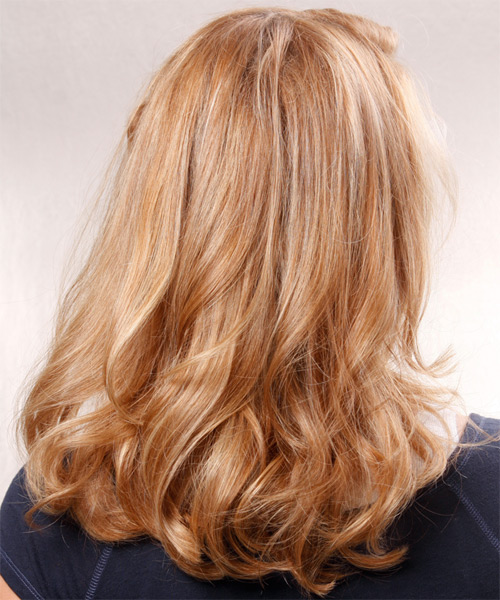 Classic And Natural-Looking  Blonde Hairstyle - side view