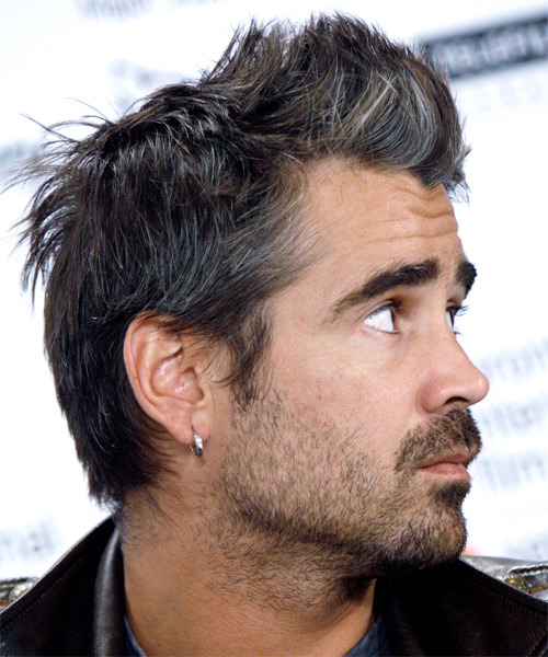 Colin Farrell Short Straight   Ash - side view