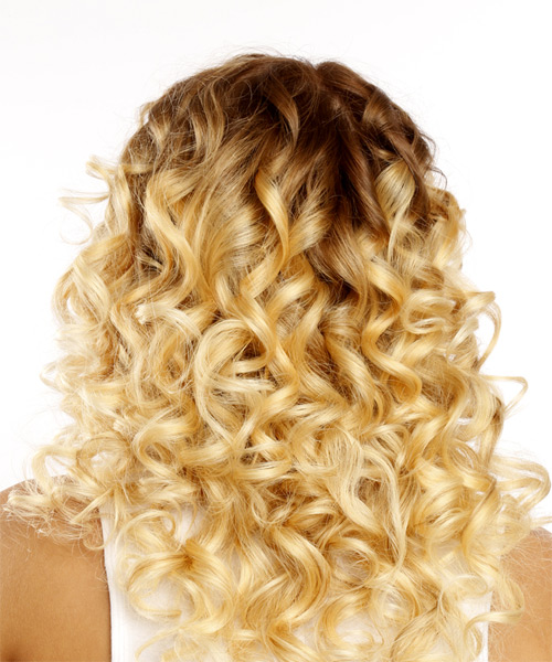 Shoulder-Length  With Large Corkscrew Curls - side view