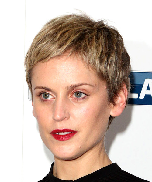 Denise Gough Light Blonde Pixie - side view