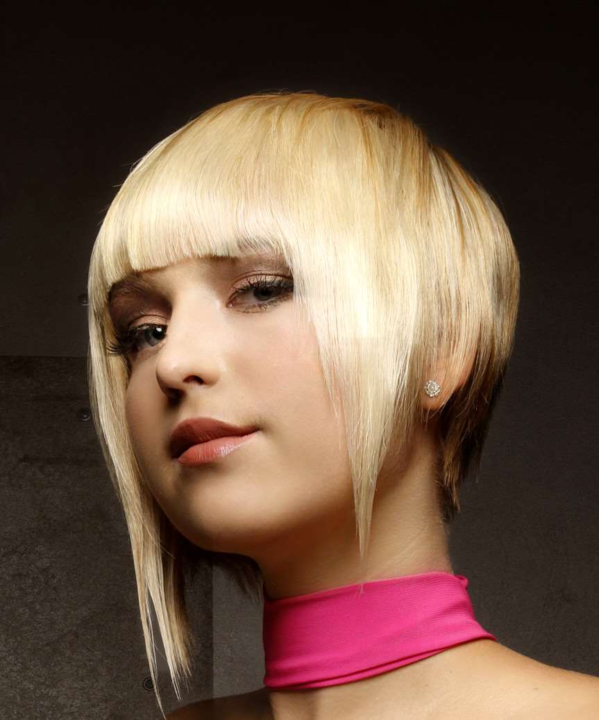 Short Blonde Asymmetrical Hairstyles