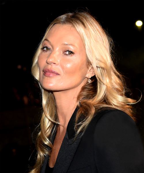 Kate Moss Long Wavy Blonde Hairstyle - Hairstyles