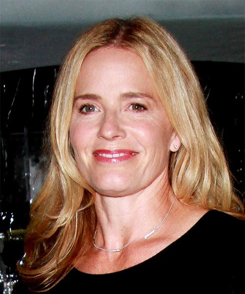 Elisabeth Shue Long Wavy    Blonde and  Brunette Two-Tone - side view