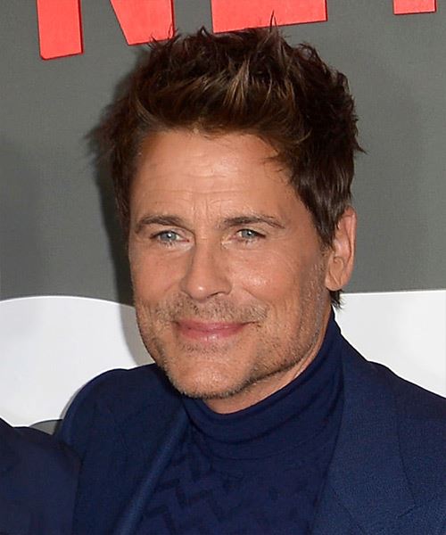 Rob Lowe Short Haircut With Highlights - side view