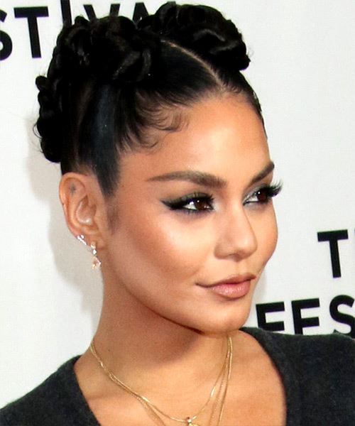 Vanessa Hudgens Twisted Updo - side view