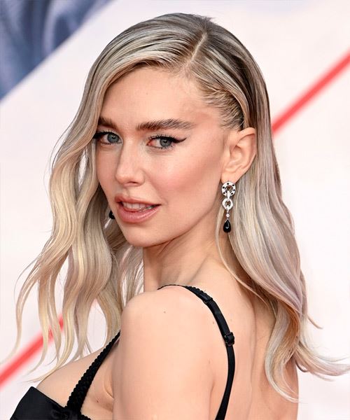 Vanessa Kirby Long Blonde Hairstyle - side view