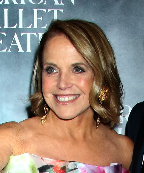 Katie Couric Hairstyle With Bold Curls - side view