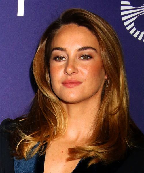 Shailene Woodley Casual Hairstyle With Highlights - side view
