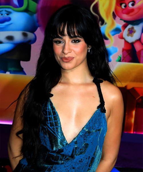 Camila Cabello Long Hairstyle With Curls - side view