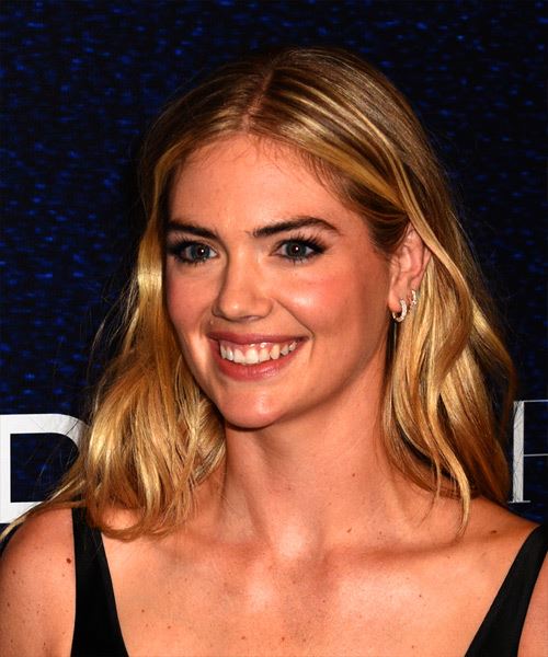 Kate Upton Long Blonde Hairstyle With Waves - side view