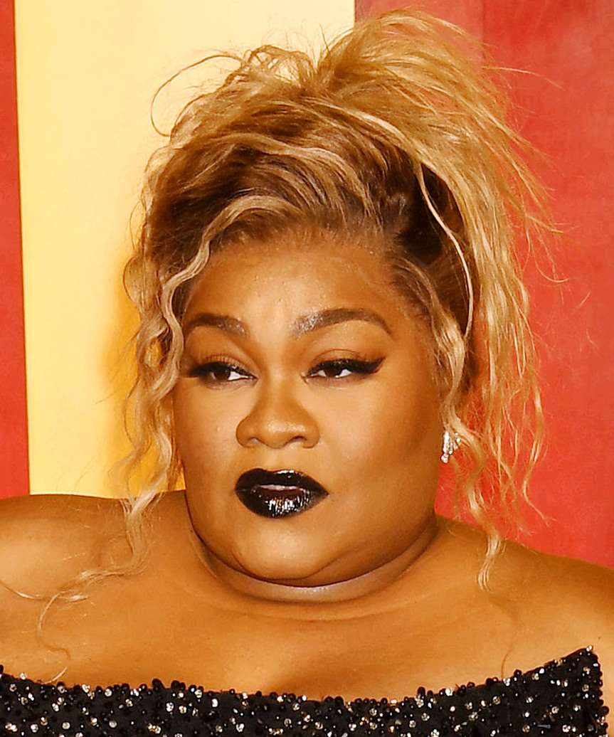 Da'Vine Joy Randolph Curly Upstyle for the fall season