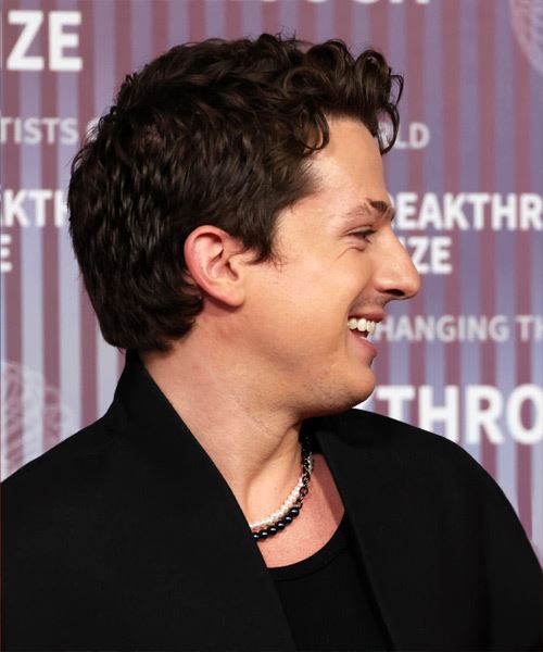 Charlie Puth Short Hairstyle With Natural Curls - side view