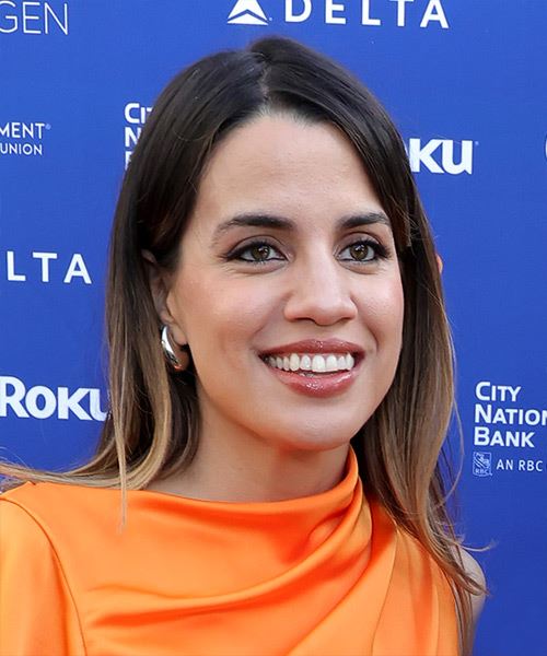 Natalie Morales Straight Two-Tone Hairstyle - side view