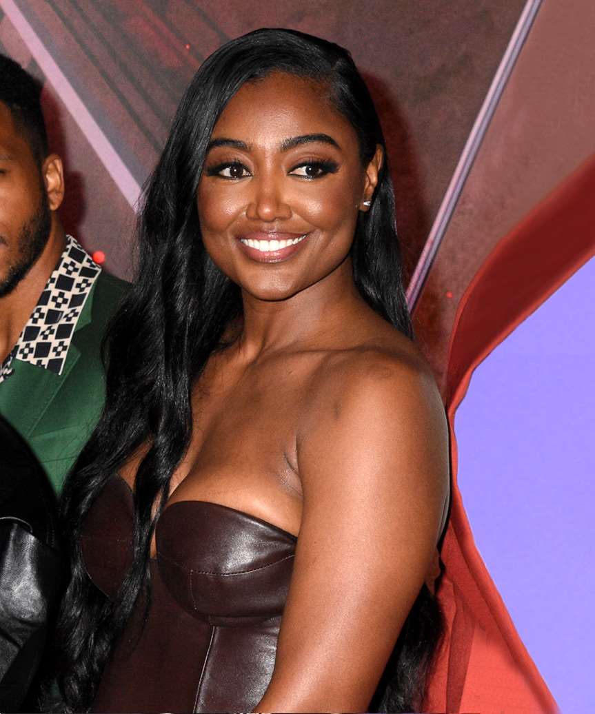 Patina Miller Long Black Hairstyle - side view