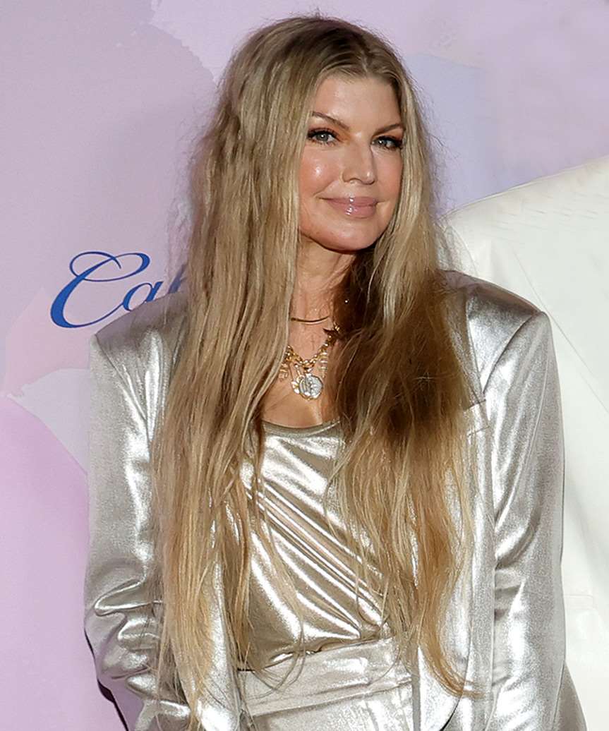 Fergie Long Natural And Casual Hairstyle - side view