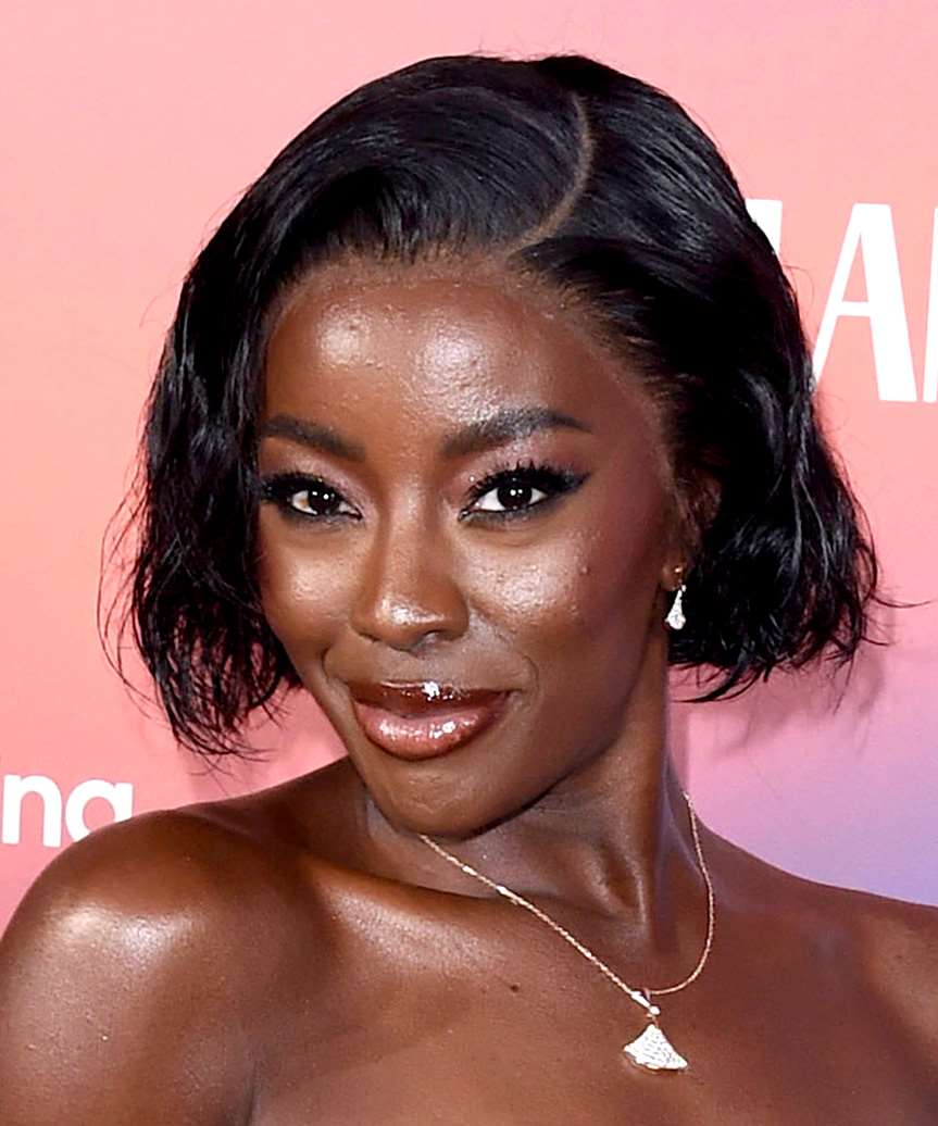 AJ Odudu Blunt Cut Bob - side view