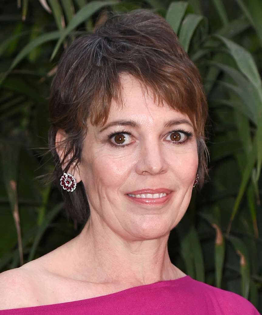 Olivia Colman Pixie Hair Cut With Natural Waves - side view